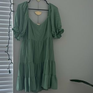 Shinestar Green Dress